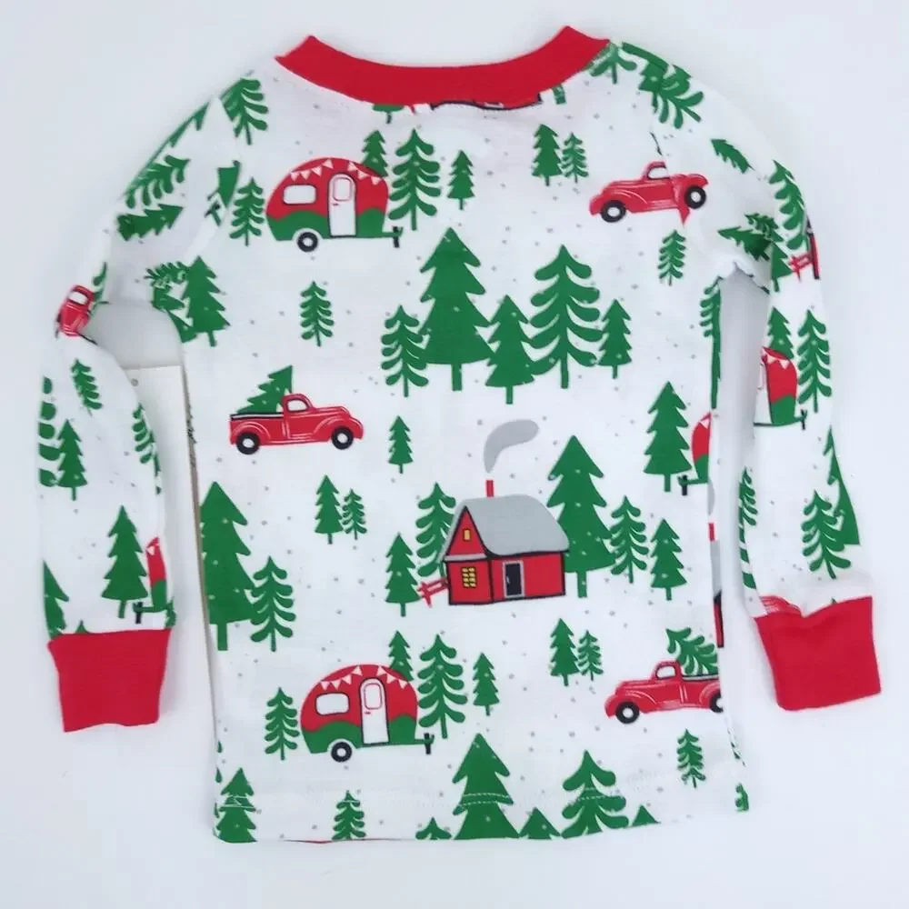 New Holiday Time Baby Pajama Top Christmas 12M, Unisex Boy Girl, Christmas Tree